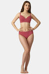 Soie Padded Non Wired Full Coverage T-Shirt Bra - Desert Rose — thumbnail 4